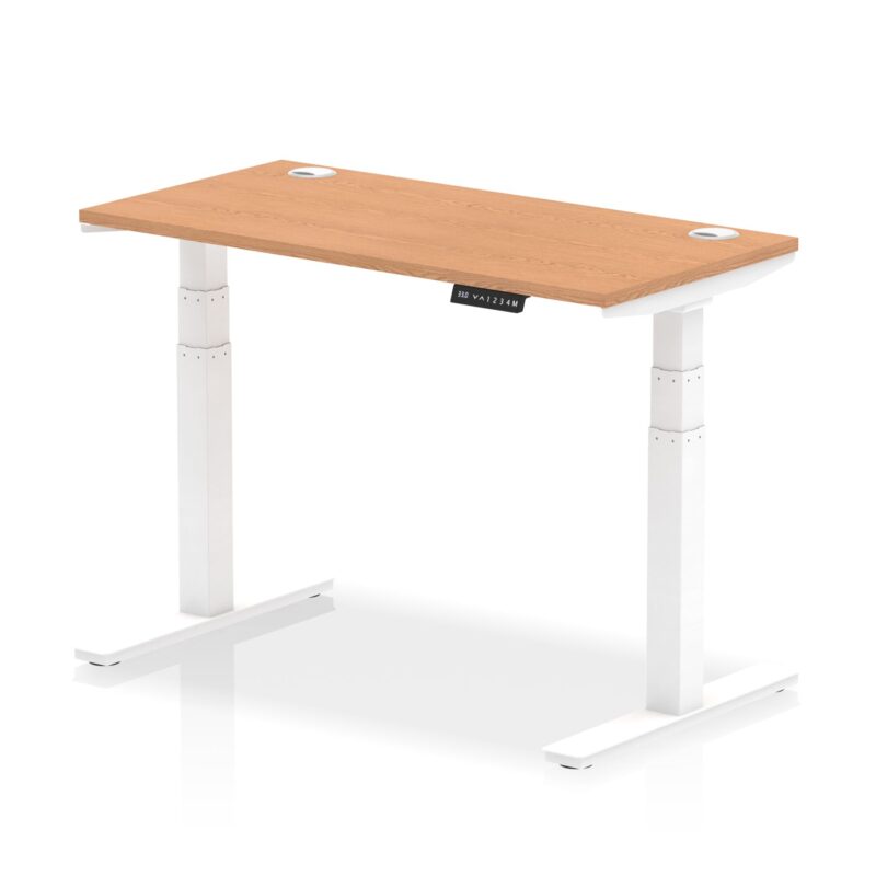 OE - Air Height Adjustable Slimline Desk With Cable Ports - Image 116
