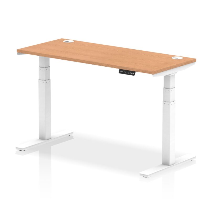 OE - Air Height Adjustable Slimline Desk With Cable Ports - Image 117