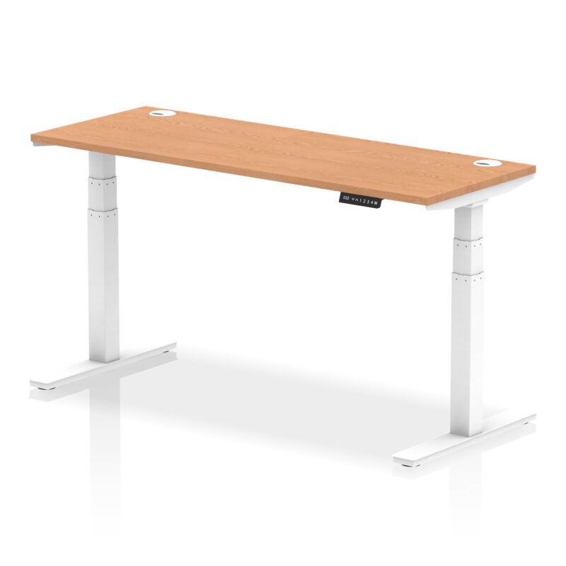 OE - Air Height Adjustable Slimline Desk With Cable Ports - Image 118