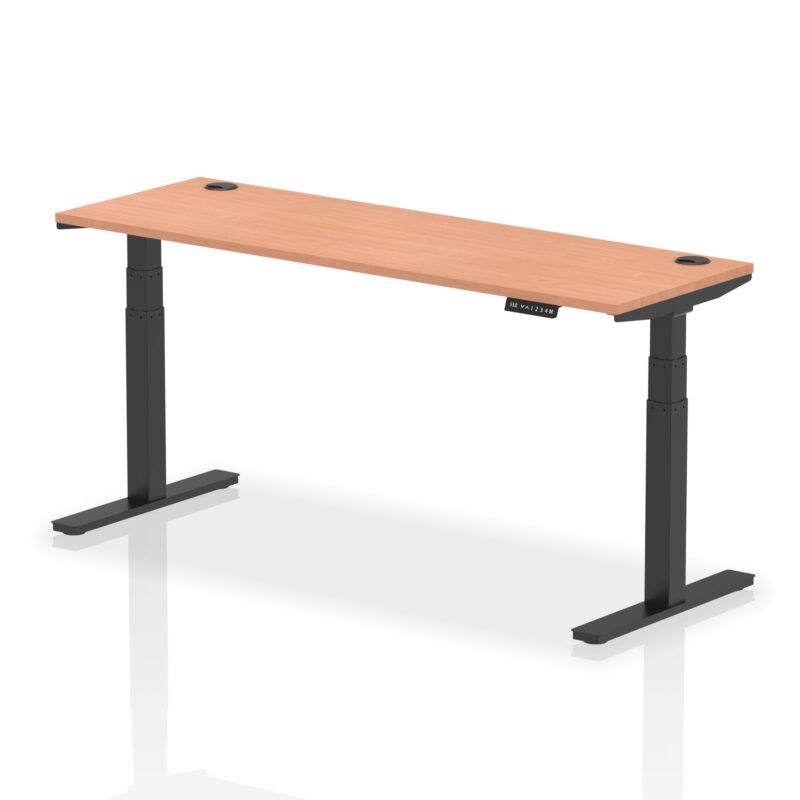 OE - Air Height Adjustable Slimline Desk With Cable Ports - Image 130