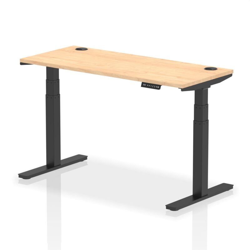 OE - Air Height Adjustable Slimline Desk With Cable Ports - Image 140