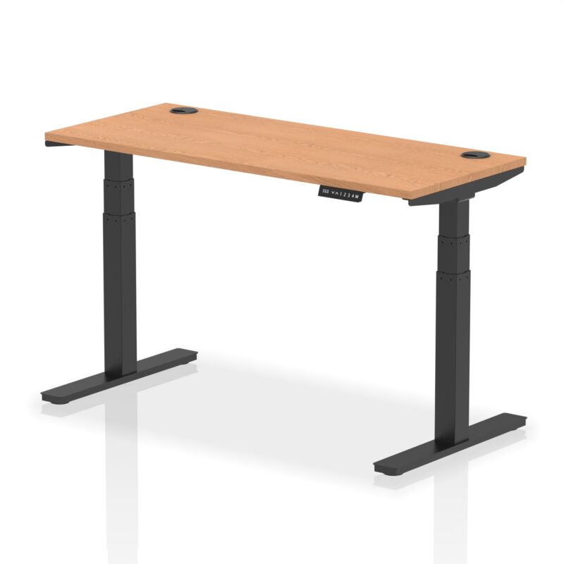 OE - Air Height Adjustable Slimline Desk With Cable Ports - Image 144