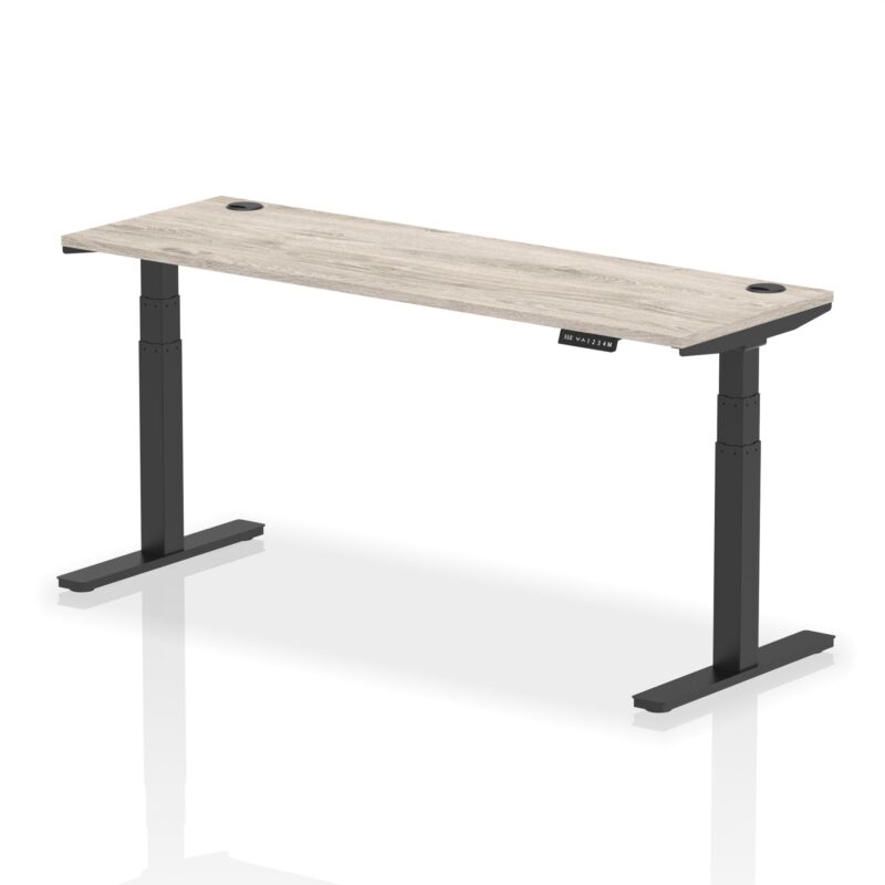 OE - Air Height Adjustable Slimline Desk With Cable Ports - Image 150