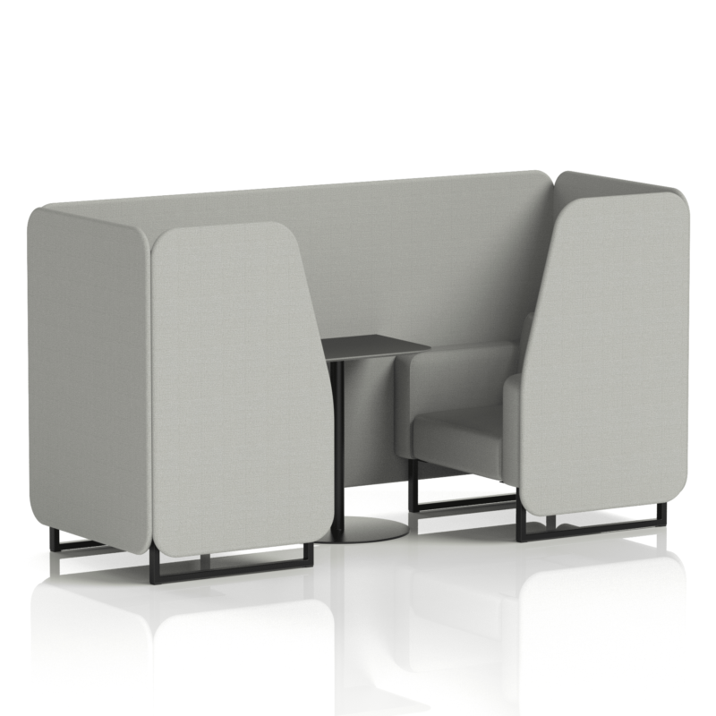 Brixworth Booth With Black Legs And Black Table In Single Tone - Image 28