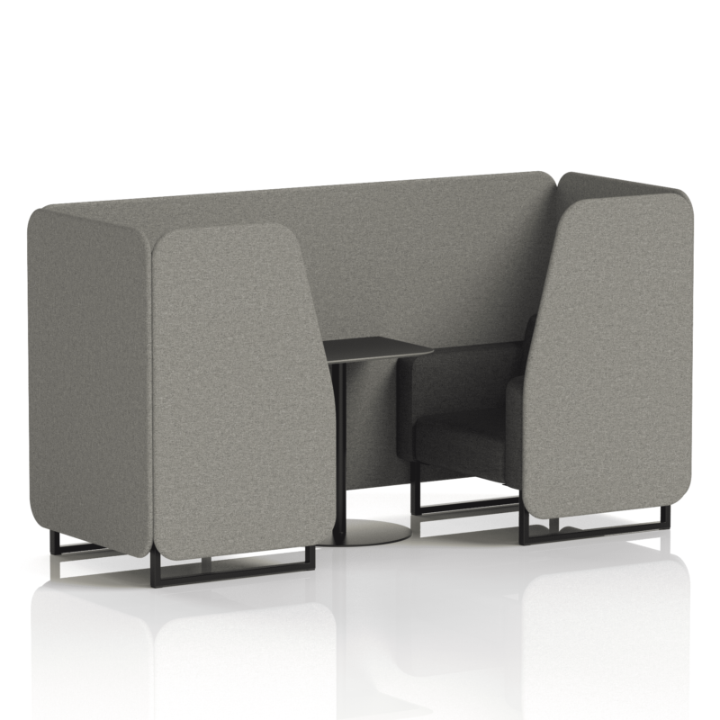 Brixworth Booth With Black Legs And Black Table In Two Tone - Image 10