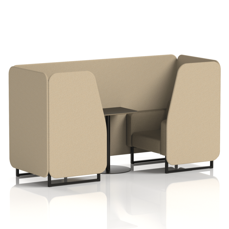 Brixworth Booth With Black Legs And Black Table In Two Tone - Image 17