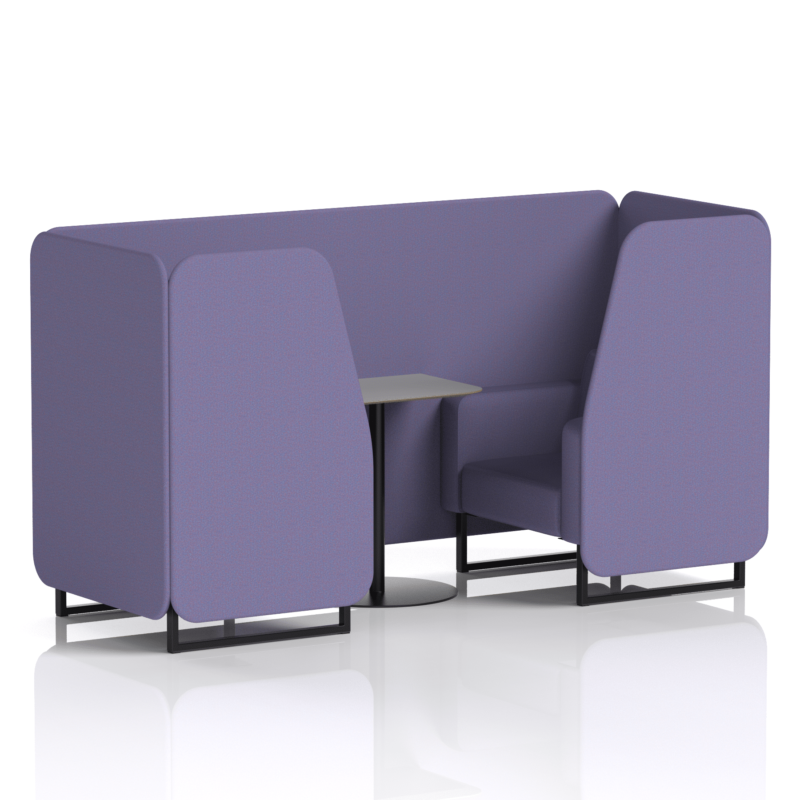 Brixworth Booth With Black Legs And Grey Table In Single Tone - Image 22