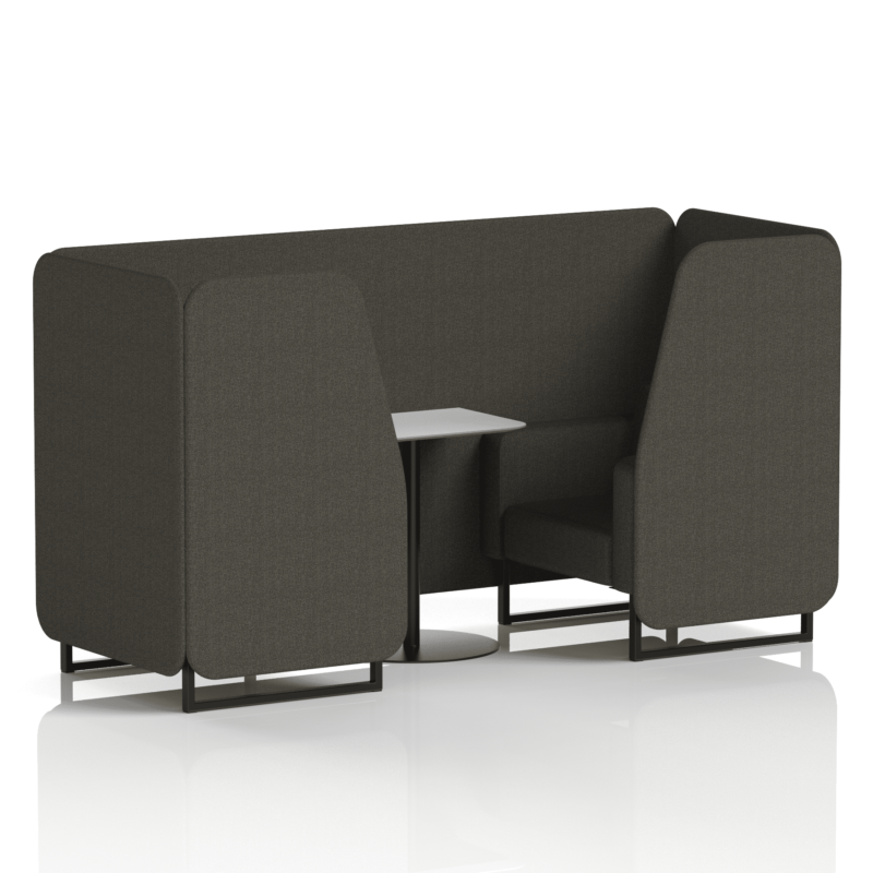 Brixworth Booth With Black Legs And White Table In Single Tone - Image 16
