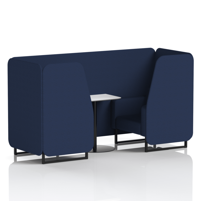 Brixworth Booth With Black Legs And White Table In Single Tone - Image 20