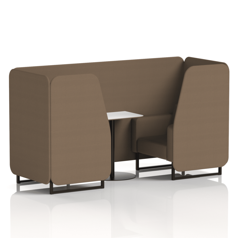 Brixworth Booth With Black Legs And White Table In Single Tone - Image 27