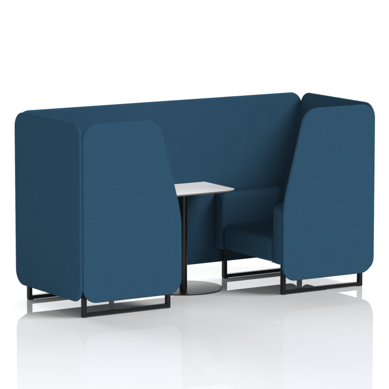 Brixworth Booth With Black Legs And White Table In Single Tone - Image 29