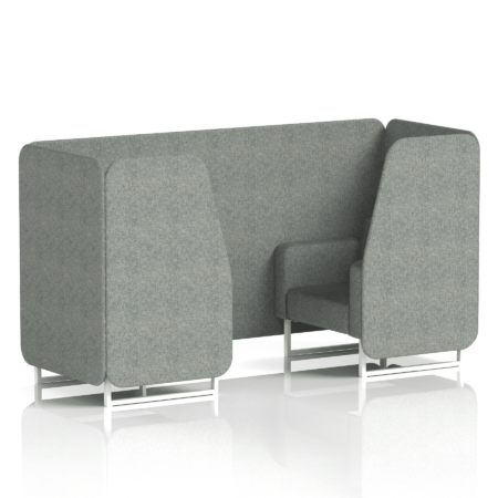 Brixworth Booth With White Legs in Single Tone