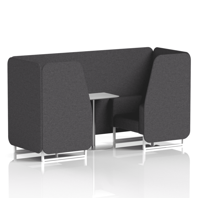 Brixworth Booth With White Legs And White Table In Single Tone - Image 7