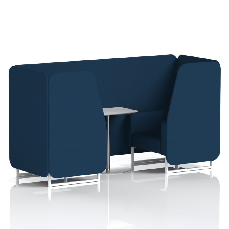 Brixworth Booth With White Legs And White Table In Single Tone - Image 8