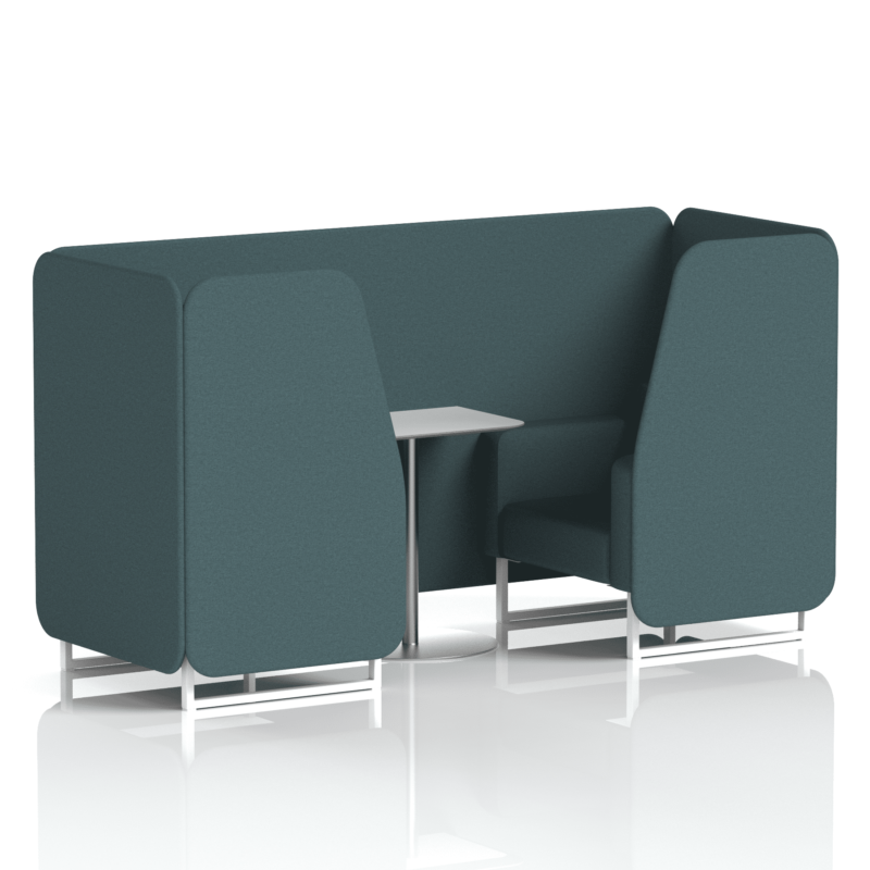 Brixworth Booth With White Legs And White Table In Single Tone - Image 11