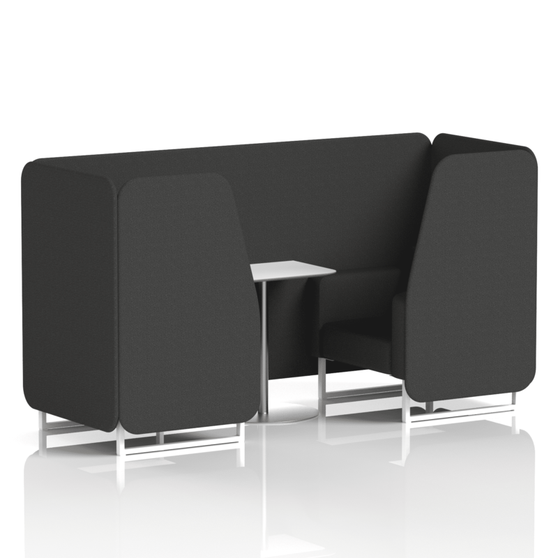 Brixworth Booth With White Legs And White Table In Single Tone - Image 21