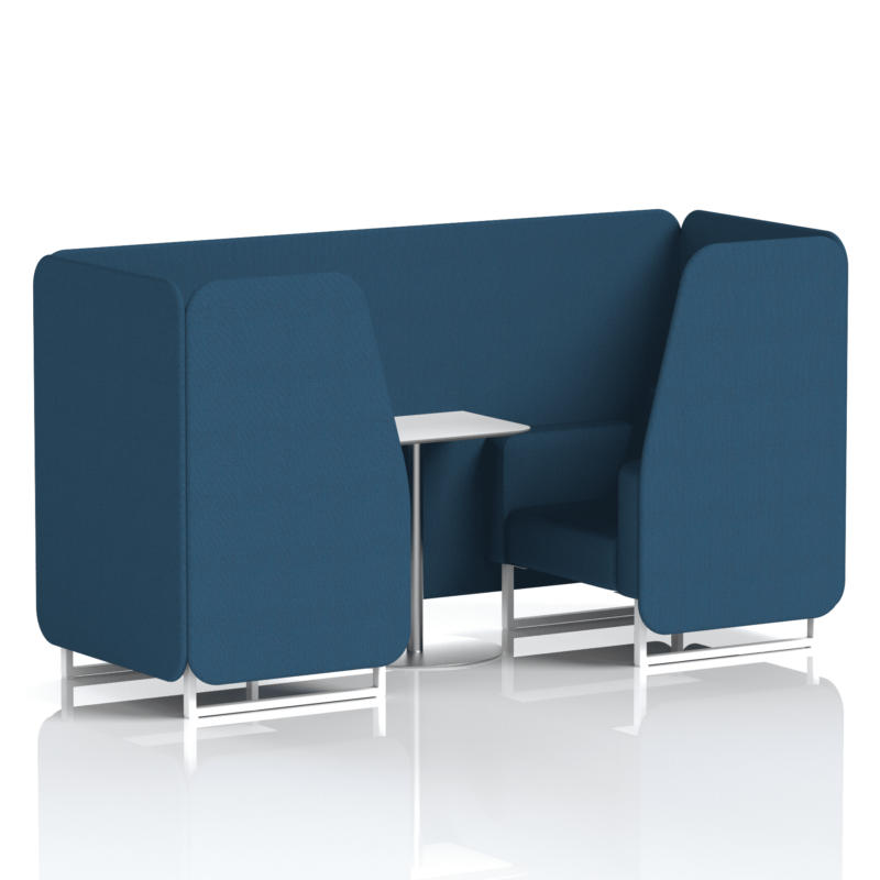 Brixworth Booth With White Legs And White Table In Single Tone - Image 29