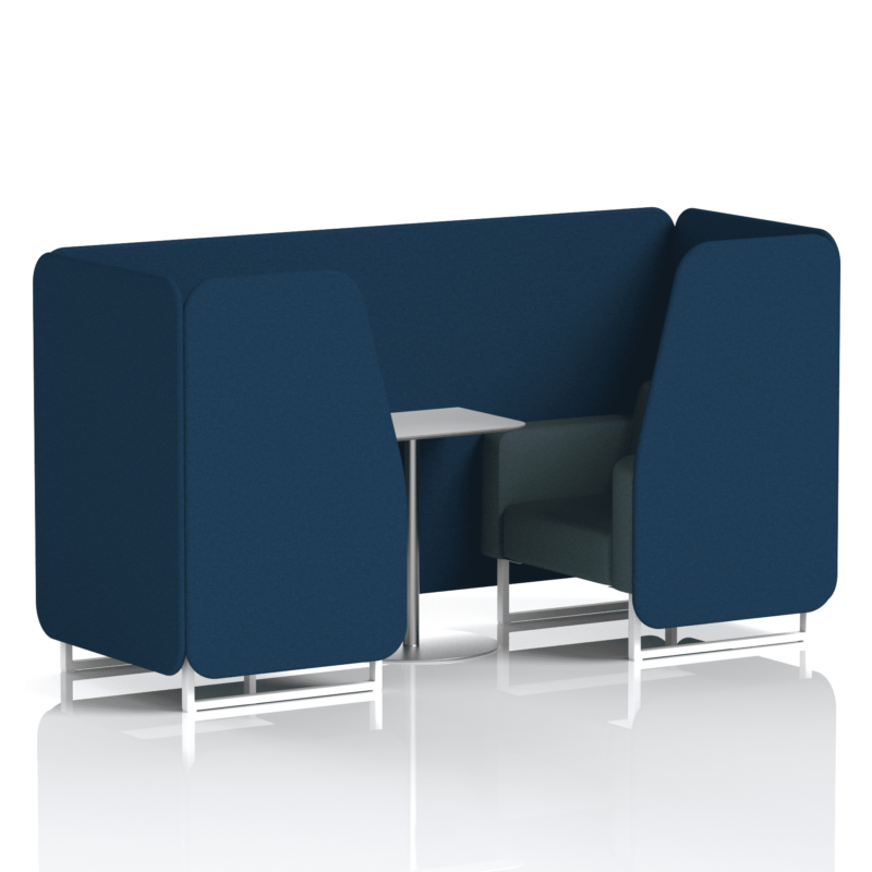 Brixworth Booth With White Legs And White Table In Two Tone - Image 8