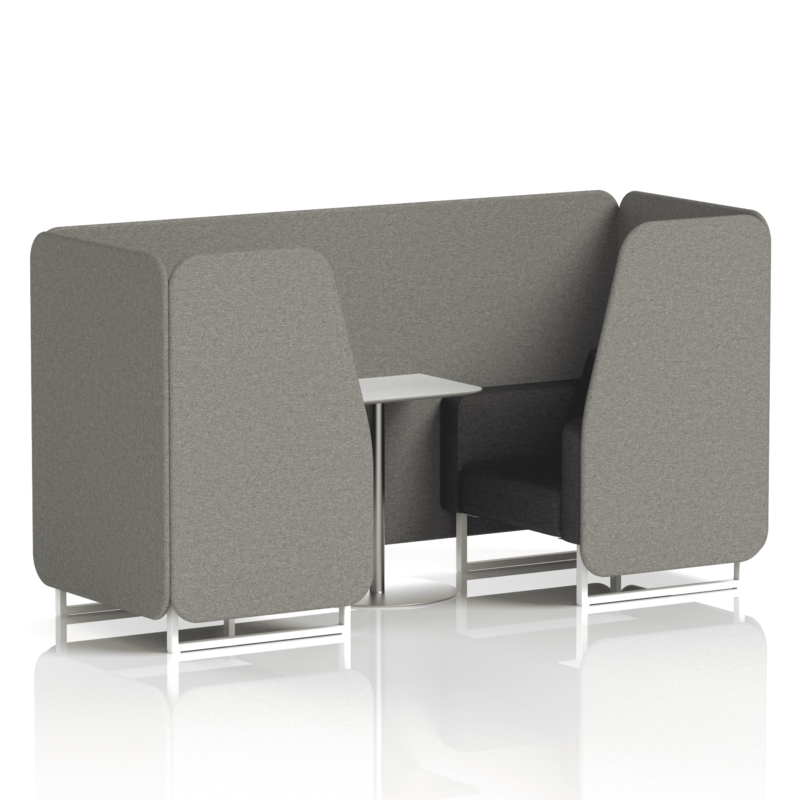Brixworth Booth With White Legs And White Table In Two Tone - Image 10