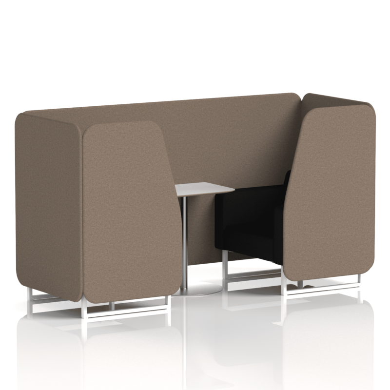 Brixworth Booth With White Legs And White Table In Two Tone - Image 12