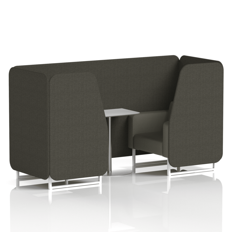 Brixworth Booth With White Legs And White Table In Two Tone - Image 16