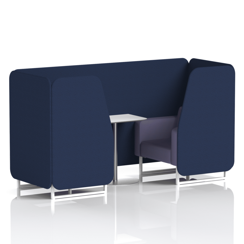 Brixworth Booth With White Legs And White Table In Two Tone - Image 20
