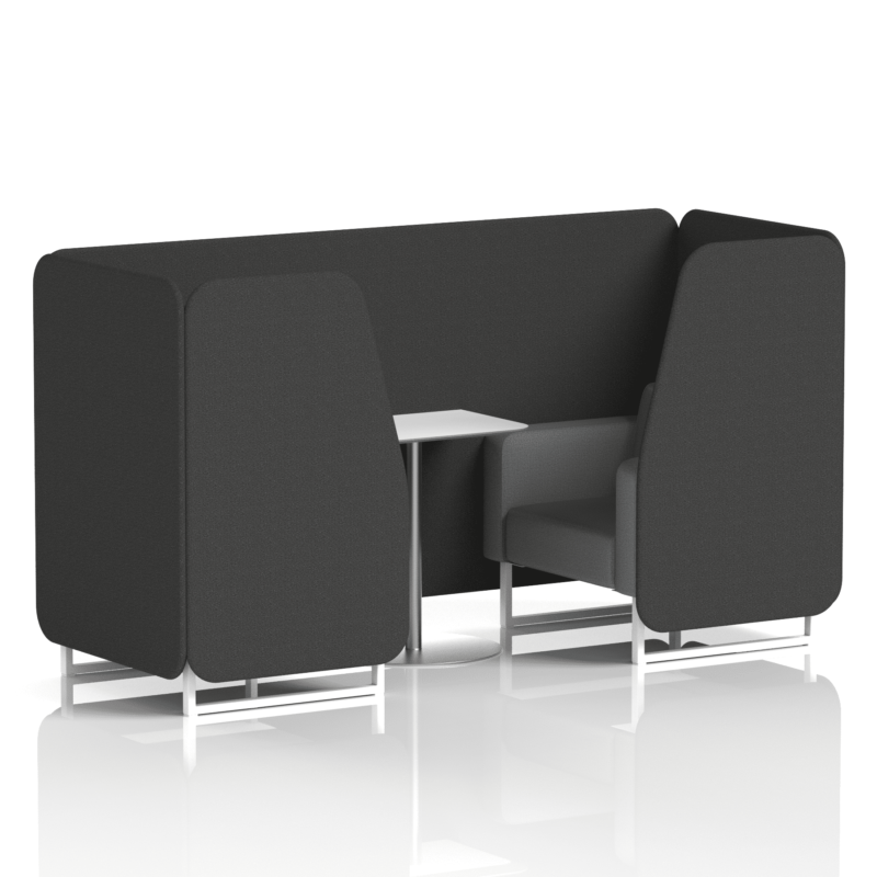 Brixworth Booth With White Legs And White Table In Two Tone - Image 21