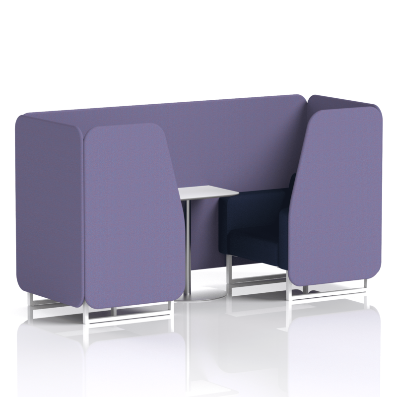 Brixworth Booth With White Legs And White Table In Two Tone - Image 22