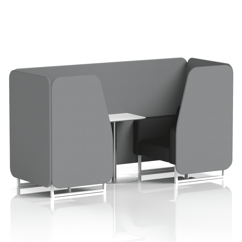 Brixworth Booth With White Legs And White Table In Two Tone - Image 23