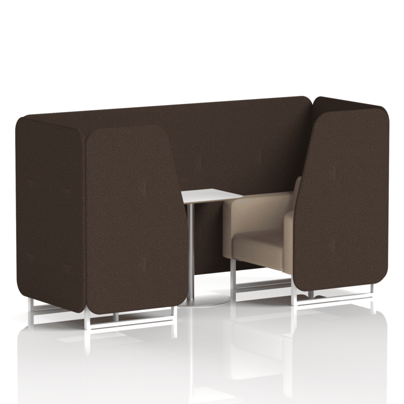Brixworth Booth With White Legs And White Table In Two Tone - Image 24