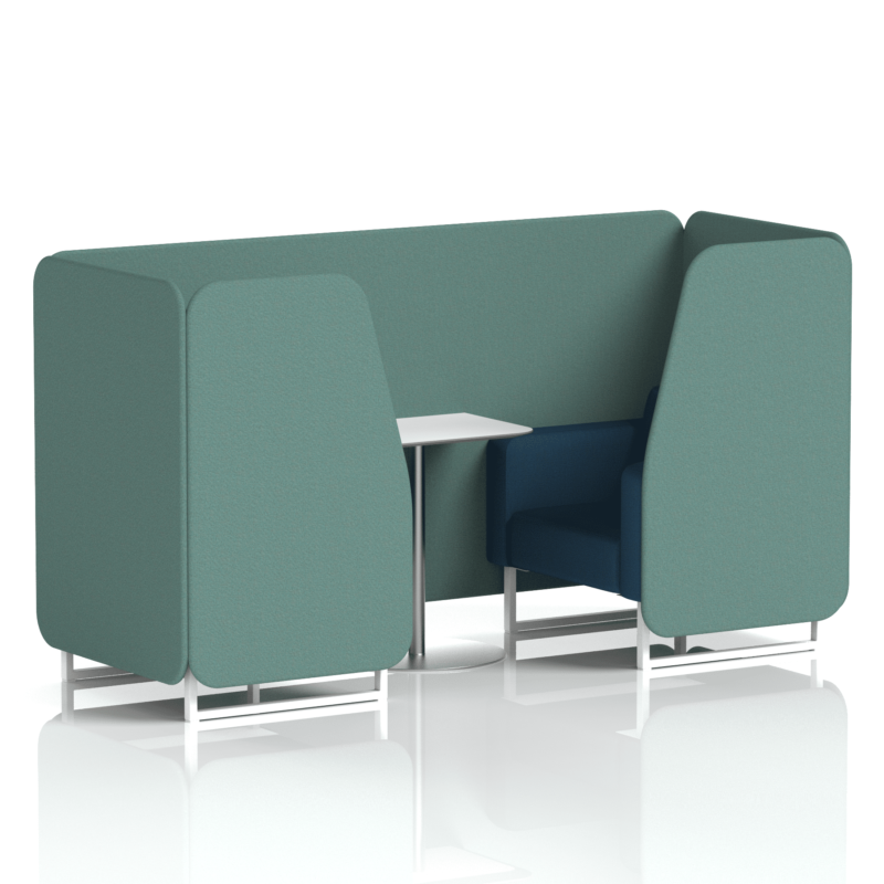 Brixworth Booth With White Legs And White Table In Two Tone - Image 25