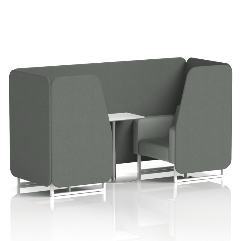 Brixworth Booth With White Legs And White Table In Two Tone - Image 26