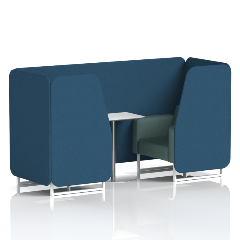 Brixworth Booth With White Legs And White Table In Two Tone - Image 29