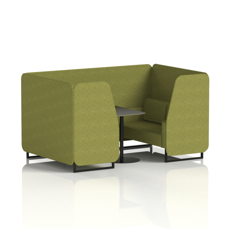 Brixworth Booth With Black Legs And Black Table In Single Tone - Image 34