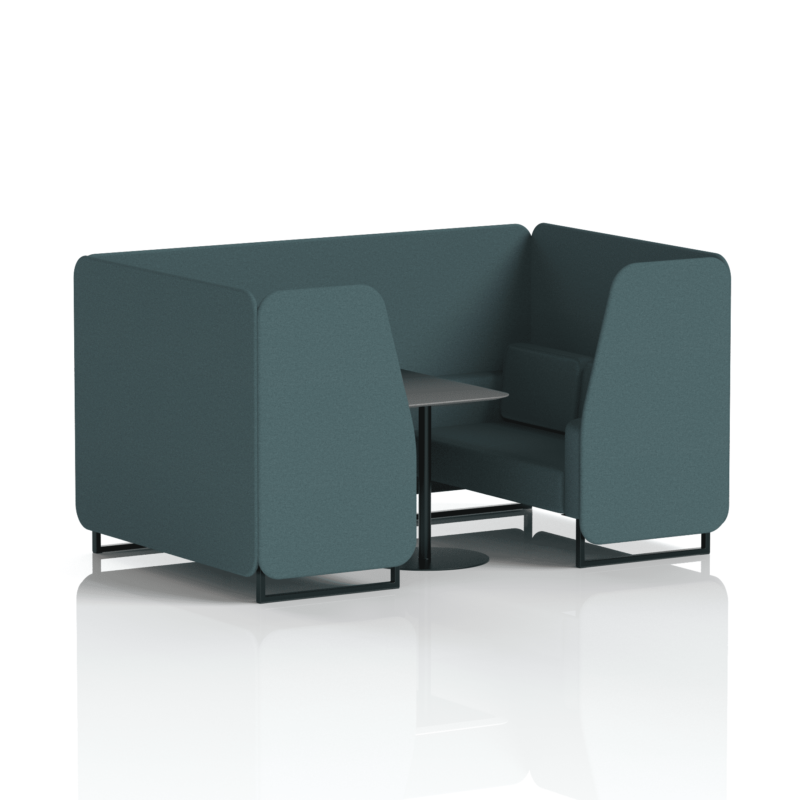 Brixworth Booth With Black Legs And Black Table In Single Tone - Image 41