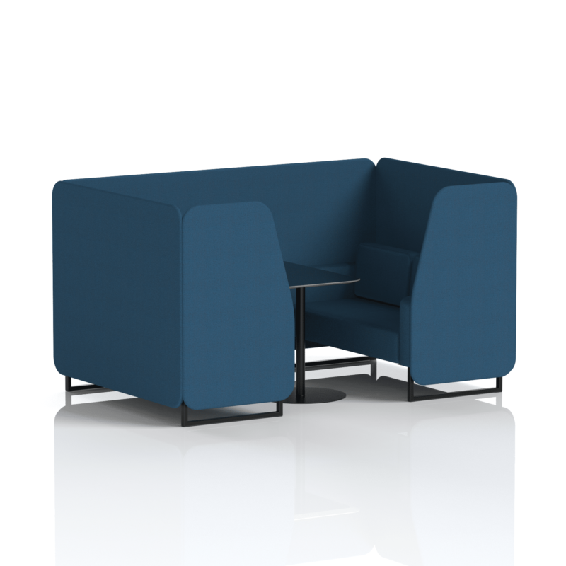 Brixworth Booth With Black Legs And Black Table In Single Tone - Image 59
