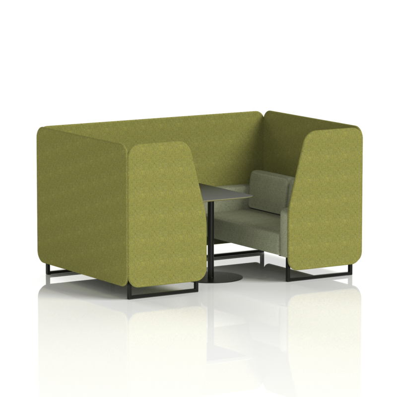 Brixworth Booth With Black Legs And Black Table In Two Tone - Image 34