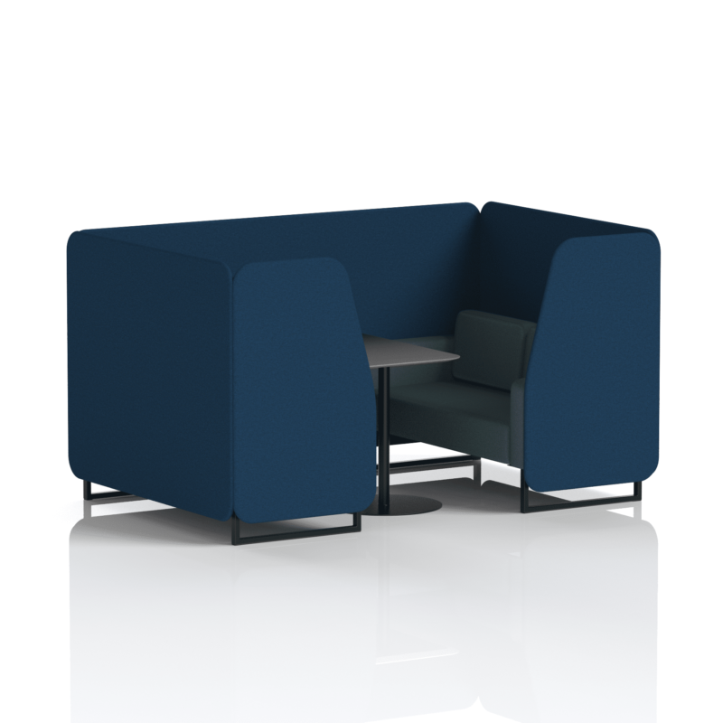 Brixworth Booth With Black Legs And Black Table In Two Tone - Image 38