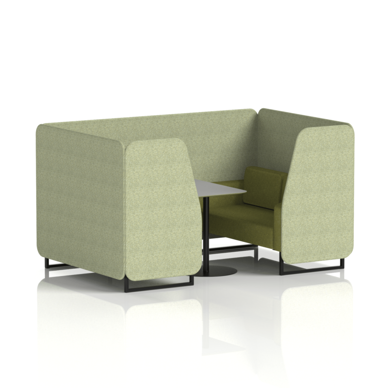 Brixworth Booth With Black Legs And Grey Table In Two Tone - Image 31