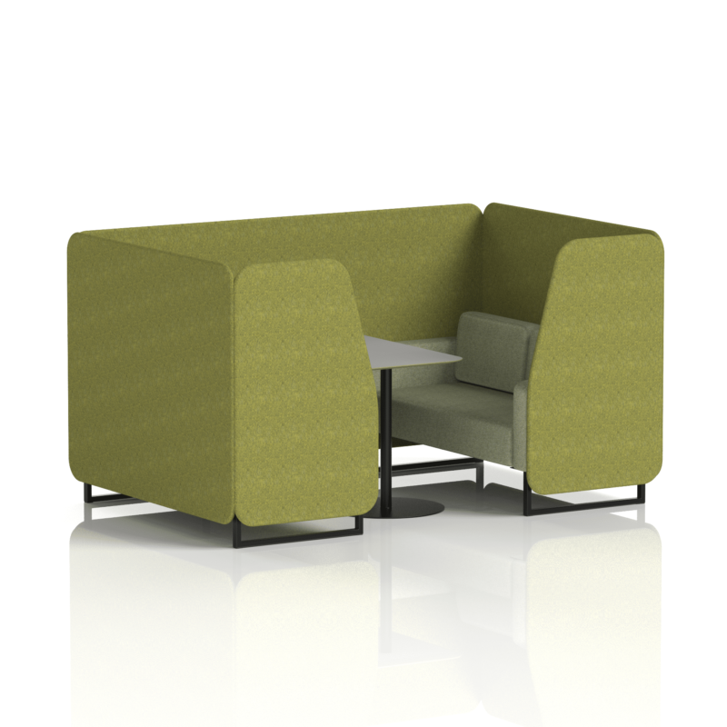 Brixworth Booth With Black Legs And Grey Table In Two Tone - Image 34