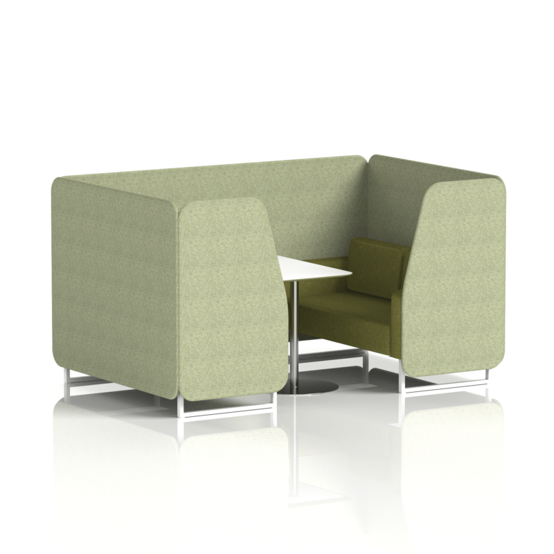 Brixworth Booth With White Legs And White Table In Two Tone - Image 31
