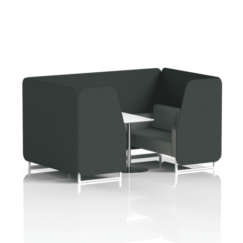 Brixworth Booth With White Legs And White Table In Two Tone - Image 32