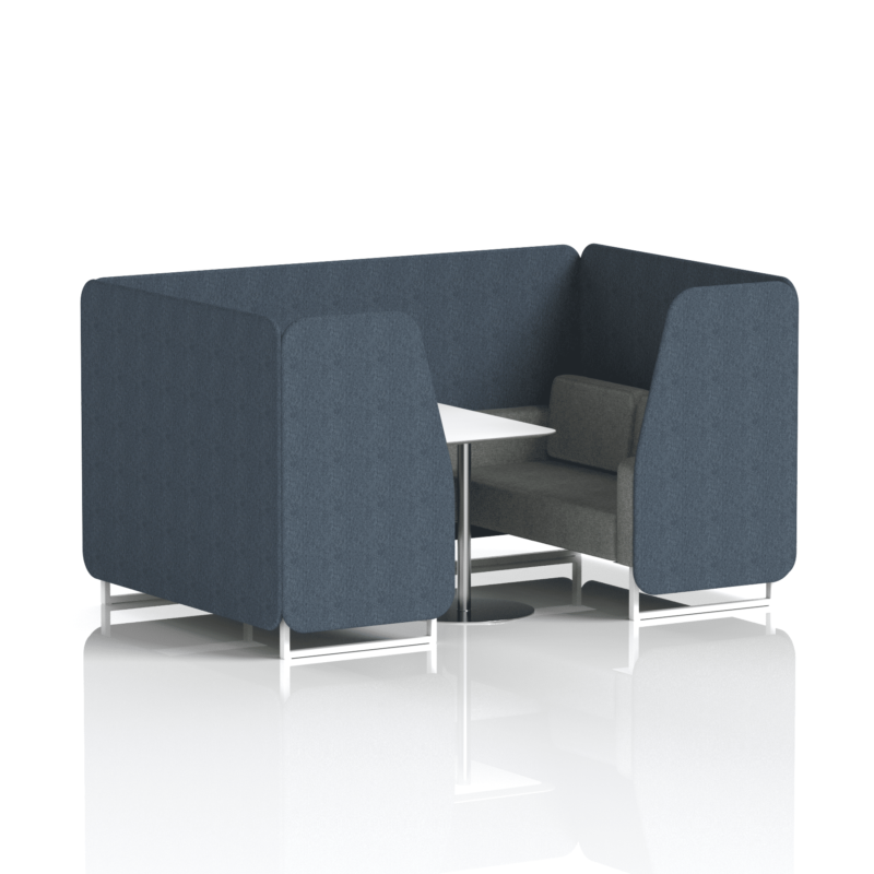 Brixworth Booth With White Legs And White Table In Two Tone - Image 33