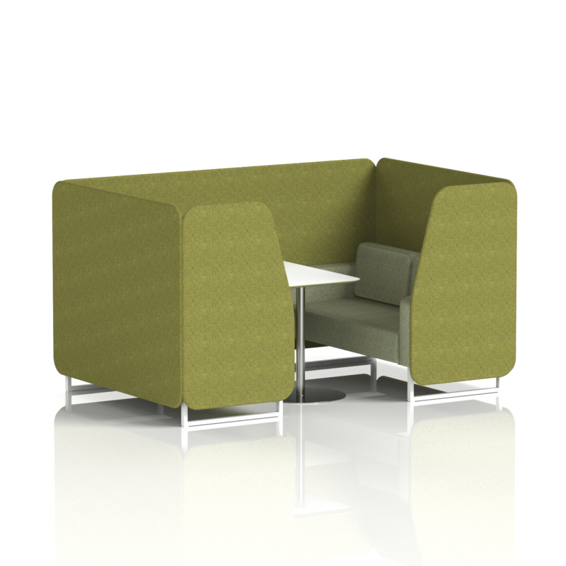 Brixworth Booth With White Legs And White Table In Two Tone - Image 34