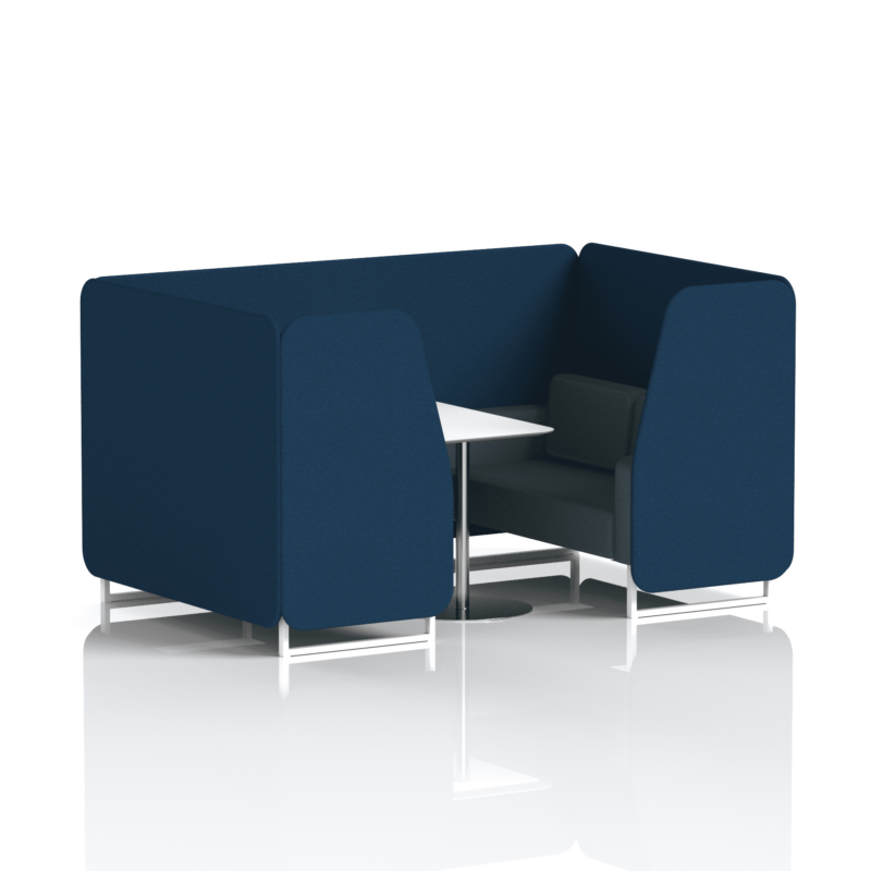 Brixworth Booth With White Legs And White Table In Two Tone - Image 38