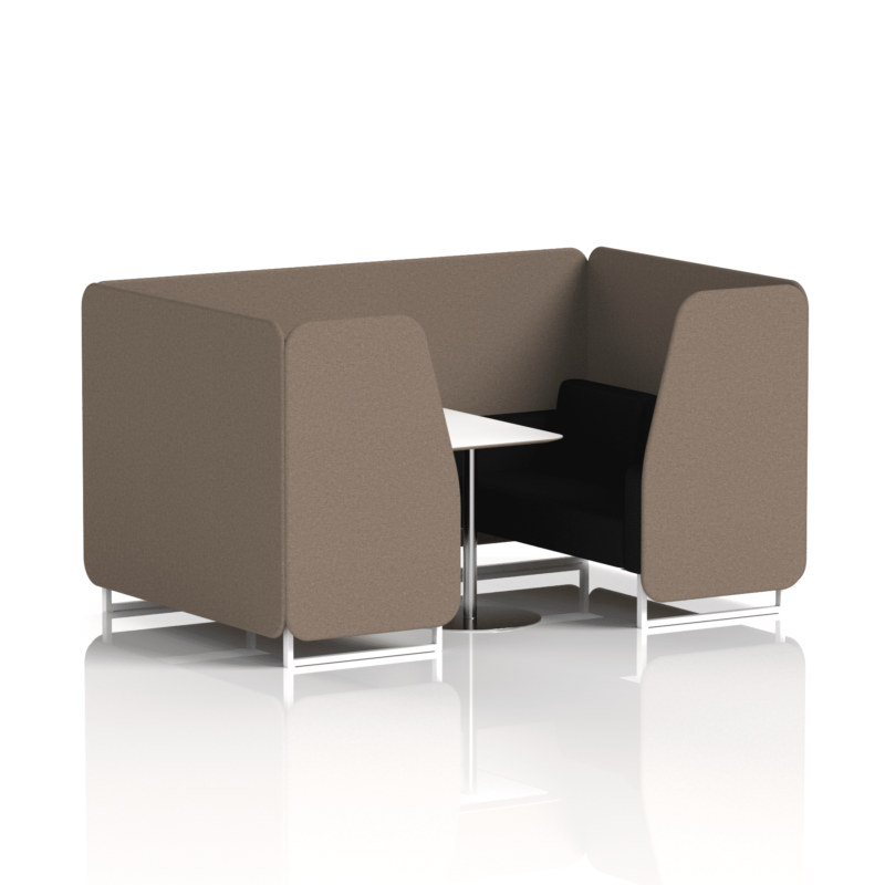 Brixworth Booth With White Legs And White Table In Two Tone - Image 42