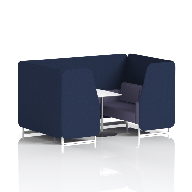 Brixworth Booth With White Legs And White Table In Two Tone - Image 50