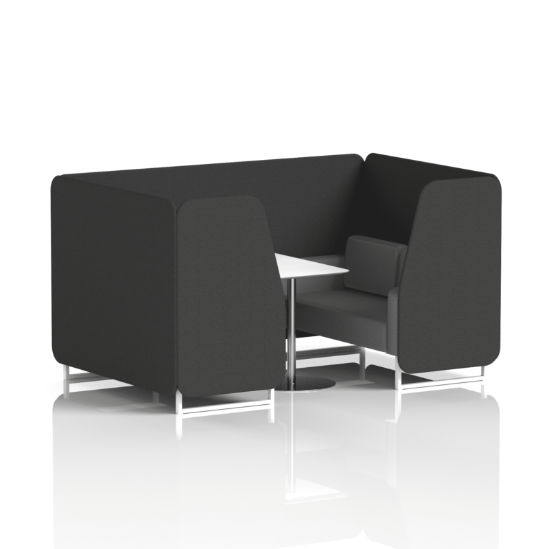 Brixworth Booth With White Legs And White Table In Two Tone - Image 51