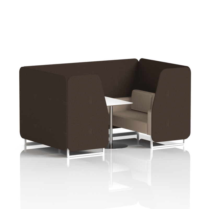 Brixworth Booth With White Legs And White Table In Two Tone - Image 54