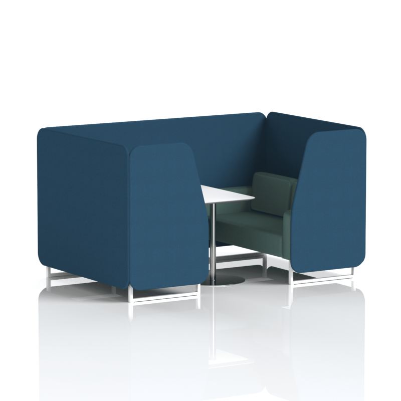 Brixworth Booth With White Legs And White Table In Two Tone - Image 59